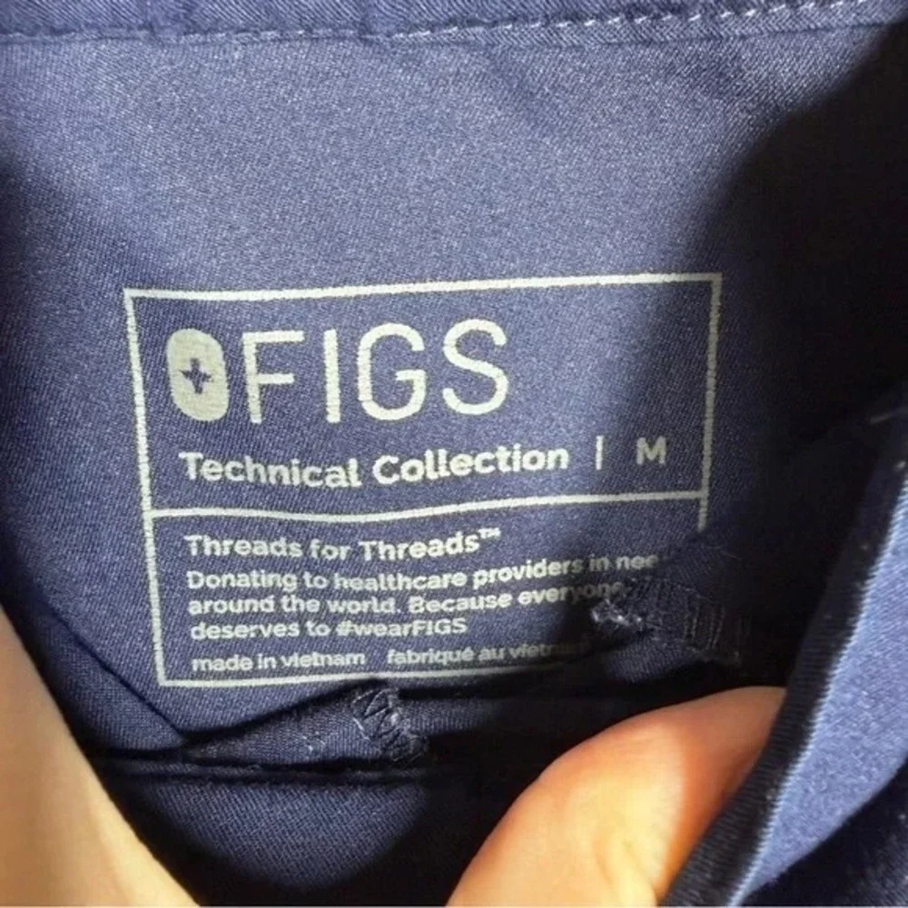 Figs Dark Blue Pisco Straight Leg Scrub Pants‎